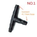 Plastic Barb Hose Fitting Tee Connector 3mm 4mm 8mm 10mm 13.5mm 3-Way Hose Joint Tube T-Shape Pipe Fittings 10 Pcs. 