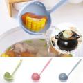 2 in 1 Plastic Spoon and Drainer and Strainer Long Handle Soup Spoons Cute Tableware Cooking Plastic Ladle Tableware. 