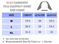 Ruku Garments Full Sleeves Kurti Style Plain Tshirt For Men. 