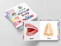 Little Board Book of "Parts of Body" for kids - Pocket Size - Hard Bound - Premium Quality. 