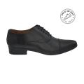 Sole in Box Imported Black Leather Oxford Shoes. 