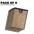 Pack of 5 Dust-Proof Suit Covers,Premium Quality Suit Covers With Zipper,Dress Covers Water-Proof,Garment Bags,Cloth Protector Bags,Wardrobe Organizer. 