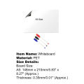 A5 Whiteboard Self-Adhesive Memo Flexible Magnetic Whiteboard Sticker for Home. 