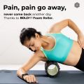 Foam Roller, Multicolor High Density Exercise Roller for Deep Tissue Muscle Massage, Muscle and Back Roller for Fitness, Physical Therapy, Yoga and Pilates, Gym Equipment for Men and Women Professional Use (Pack of 1). 