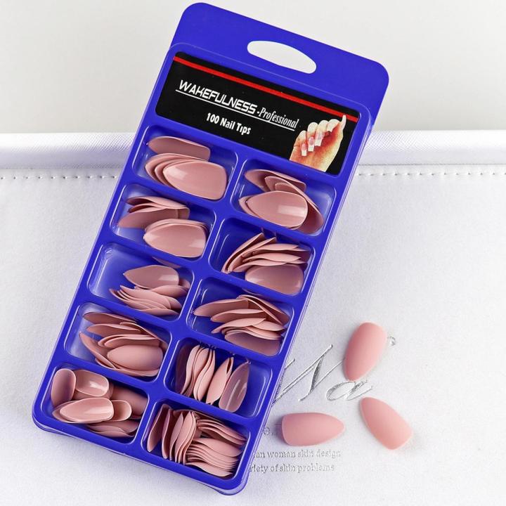 Cute Matte Nails 100pcs Gorgeous Fall Inspired Stiletto Nail Art Chic Nails DIY Manicure Nail Tips Full Cover Acrylic Nail