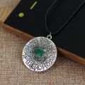 【happy one】feimeng jewelry The Maze Labyrinth Necklace Round Enamel Necklace For Women Fashion Charm Accessories. 