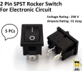 2Pin ON OFF SPST Rocker Switch - 250V | 10A | For Electronic Circuit. 