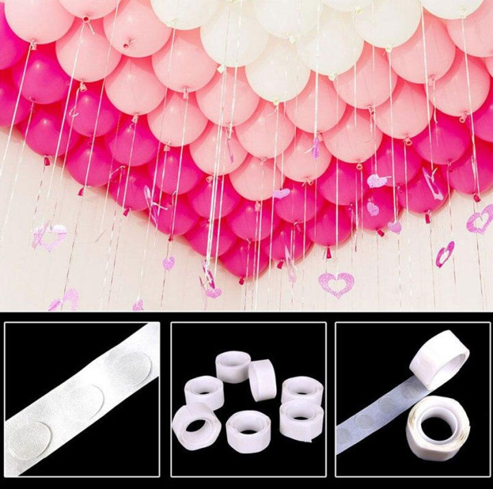 Sticky Glue Dots Balloons Accessories Happy Birthday Party / Wedding Decors Supplies Balloons Glue Dots Coins - 100Pcs
