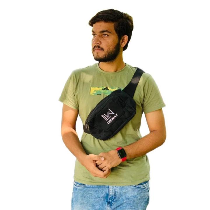 LEEWAY High quality waist bag Waist Pouch Cross body Men Waist Belt Pouch Daraz.pk