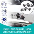 MA Skeleton Fish Bones R&L Vinyl Decals Stickers Kayak Fishing Boat Car Parts-Multicolor. 