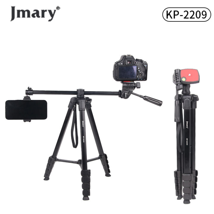 Jmary KP-2209 Multifunctional Tripod Horizontal Axis 360 Detachable Monopod Compatible Mobile / Ringlight / Camera / DSLRs / Action Cams