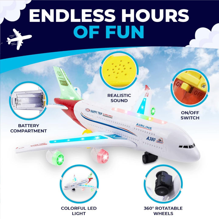 Bump%20and%20Go%20Action%20Airbus%20A380%20Model%20Airplane%20Toy%20-%20Image%203