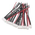 10Pcs 100mm JST-XH 1S 2S 3S 4S 5S 6S 7S Connector Plug Balancer Cable Balance Charger Wire 22AWG for Lipo Battery. 