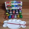 15 OFA Poster Color + 6Glitter +1 Tray +1 Brush/ Poster Colors - 15 different shades bottles  + 6Glitter +1 Tray +1 Brush/ OFA Poster Colors Art#GW-OFA-15PC+6G+1T+1B-Mini-Toy. 