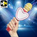 Q5 WS 858 Wireless Microphone Professional Light Heart Shape Mic Mobile Phone Karaoke KTV Wireless BT Microphones. 