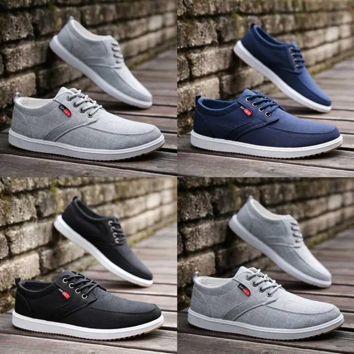 Mens%20Casual%20Canvas%20Sneakers%20Lace%20Up%20Fashion%20Flat%20Walking%20Shoes%20-%20Image%207