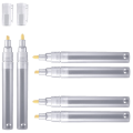XHHDQES 6 Empty Fillable Blank Paint Pen Markers Refillable Paint Pen Fine Tip Graffiti Markers Acrylic Markers for Oil Painting. 