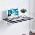 Wall mounted folding laptop table/computer table with foldable brackets. 