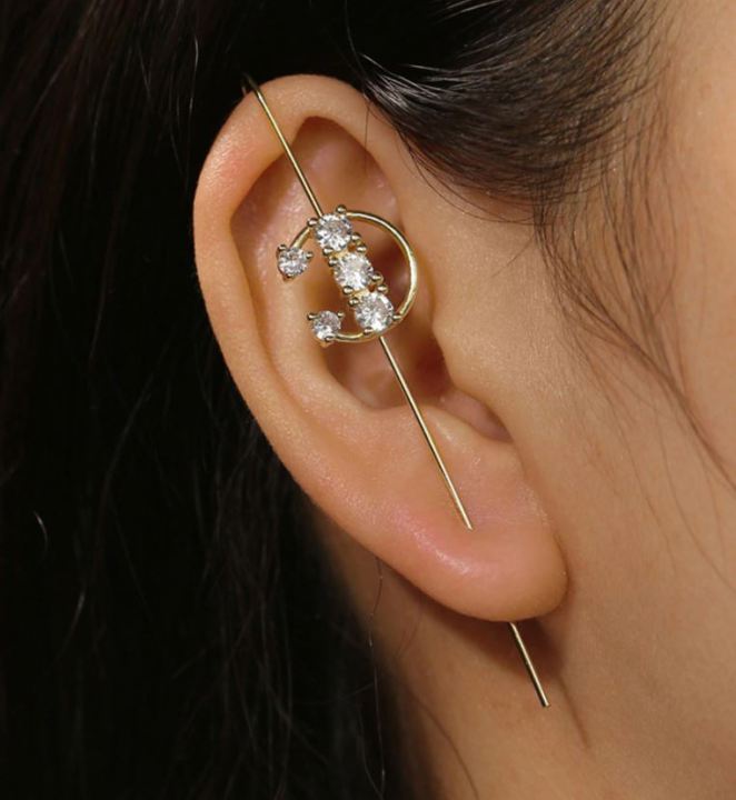 Pair%20of%20Needle%20Ear%20Wrap%20Hook%20Classy%20Royal%20Party%20Trendy%20Earring%20-%20Image%203