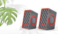 Octane U-25 USB Computer Speaker LED , LCD , Mobile Speaker 2.0 Multimedia Channel Double side Rubber Speaker. 