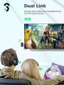 Bluetooth 5.0 AUX Adapter Transmitter Receiver 2 in 1 - SOOMFON 3.5mm Bluetooth Adapter Dual Connection, Wireless Audio Adapter for TV/Home Stereo/Car/Headphones/Speakers/PC. 