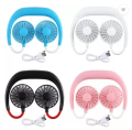 Hands-Free Neck Fan with Dual Cooling & Adjustable Speeds (USB Rechargeable) - Wearable Portable Double Fans Headphone Shape,3 Speed Adjustable Mini Fan for Gym Sport Climbing Indoor Outdoor. 