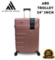 ABS Medium Trolley suitcase 24" Inch ABS Hardside Spinner 4 Wheel Luggage 360 wheels fibre body lock supported. 