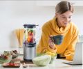 Nutri Blast Nutrient Extractors & Smoothie Blenders with User Guide and Recipe Book, 12-Piece/Stainless Steel. 
