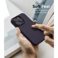 iPhone 14 Pro Offical Liquid Silicone Soft Phone Case Cover For 14 Pro Max Deep Purple. 