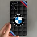 【2023】 BMW Carbon Fiber Logo Pattern Phone Case for OPPO Find X3 Neo X5 A55 A54 A16 A57 K9 K9S A92 A93 A74 A94 7 Reno 6 Pro Plus Cover. 