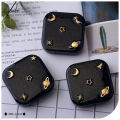 Lymouko High Quality Moon Star Space Black with Mirror Contact Lens Case for Women Kit Holder Portable Contact Lenses Box. 
