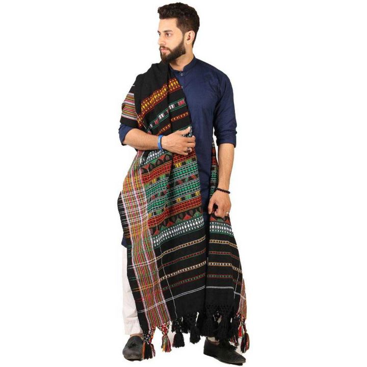 Colorful Sindhi  Balochi Jumbo Sized Tharri  Wadera Shawl for Men | Kamaal Khan