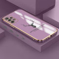 Samsung A72 5G Cartoon ELK Deer Reindeer Square Edge Pattern Casing Plated Phone Shell Luxury Plating Soft Phone Case. 
