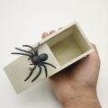 Halloween Simulation Spider Scare Prank Box Creative Pop Out Spider Wooden Scare Box Fun Surprise Joke Prank Trick Toy Kids Gift. 