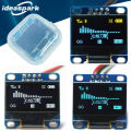 0.96 Inch OLED Display Module SSD1306 I2C IIC SPI Serial 128X64 LCD 4 Pin YellowBlue WhiteBlue for Arduino(Pin Headers Soldered). 