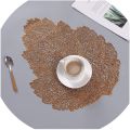 6 Pieces Table Placemat For Dining Table Mat Soft PVC Palm Leaf Placemat Simulation Plant Mats Coffee Cup Table Mats Home Desktop Decoration. 