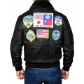 Top Gun Leather Jacket Brown Leather Jacket Mens Leather Jacket Black Leather Jacket Men. 