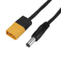 High Temperature Resistance Black XT60 to DC5525 Power Cable 20 Inches Good Insulation for Quickly Solder Outdoors. 