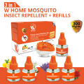 WBM Dengue Defense Kit | 3-in-1 Liquid Machine Set + 4 Mosquito Repellent Liquid Refills | Long Lasting Protection Upto 300 Nights. 
