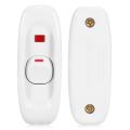 AC 250V 10A Inline ON/OFF Table Desk Lamp Cord Cable Switch with LED Indicator Light White. 