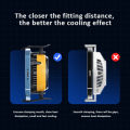 100% High Quality Universal Phone Cooling Fan For PUBG, USB Rechargeable Mobile Phone Radiator For All Mobile Phones  Portable Compact Design Mobile Radiator, Mobile Phone Cooler For Live Streaming Vlogging With Free Gift. 