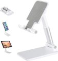 Adjustable Foldable Mobile and Tablet Stand Metal Rod Compact Desk Holder. 