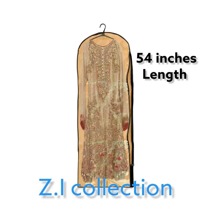 54 Inches Dress Cover / Garments bag / Clothes Cover Case Dustproof for Clothes / Suit Clothing Protector / Zipper Bag / Wardrobe Organiser / Garment Bags / Dress Covers