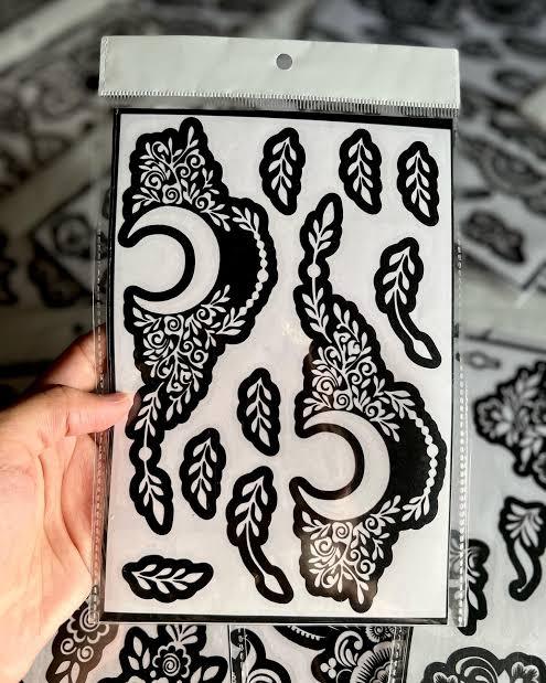 Mehndi sticker / mehndi stencils/ Mehndi designs/ sidra henna designs / Sidra Mehndi sticker