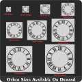 Roman Digits clock Reusable Stencil For wall Painting Art DIY Home Decor, Album Crafts and Canvas ID 426. 