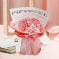 Flower Bouquet Craft Bouquet Making Materials Artificial Flowers Flower Making Set DIY Bouquet Set for Birthday Wedding Party Gift for Women. 
