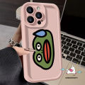 Sausage Mouth Sweating Frog Head Pink Black Cover Compatible For IPhone 11 15 14 13 12 Pro Max 7Plus XR XS Max X 15 7 6s 6 8 Plus SE 2020 Angel Eye Soft Case. 