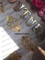 Acrylic Sticker Diamond Shape Self Adhesive Golden Silver. 