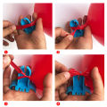 Pack of 5 Birthday Party Decorations Kids Balloons Tie Balloon Tie Knoting Tool Balloon Knot with 1 pc Dots Glue Double sided Tape for balloons party supplies decoration wedding events. 
