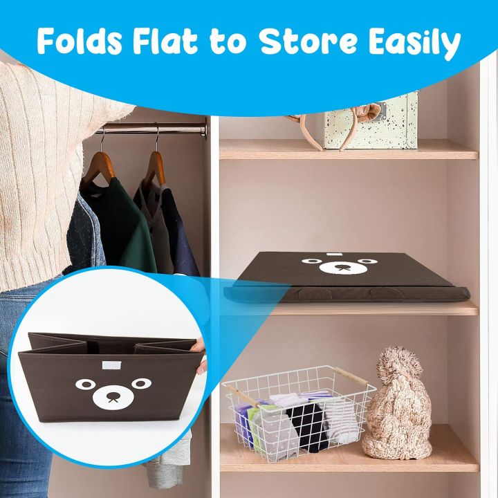 Toy%20Storage%20Chest%20Box%20for%20Kids%20and%20Babies%20%E2%80%93%20Collapsible%20Organizer%20Bin%20for%20Boys%20&%20Girls%20with%20Flip%20Lid%20%E2%80%93%20Gift%20Baskets%20for%20Small%20Toys,%20Stuffed%20Animal%20-%20Toy%20Boxes%20to%20Keep%20Playroom%20&%20Nursery%20Happy%20-%20Image%204